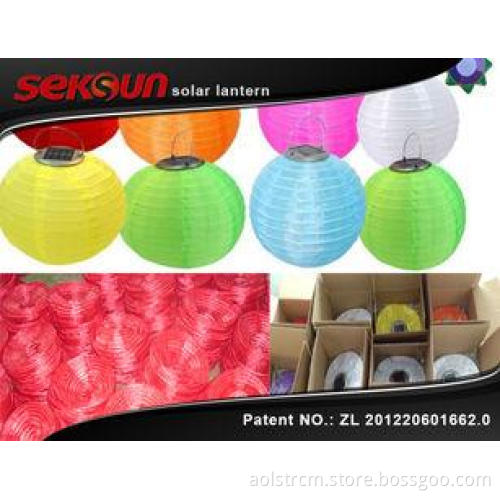 Portable Automatic Self - Charge Nylon Solar Lantern with S
